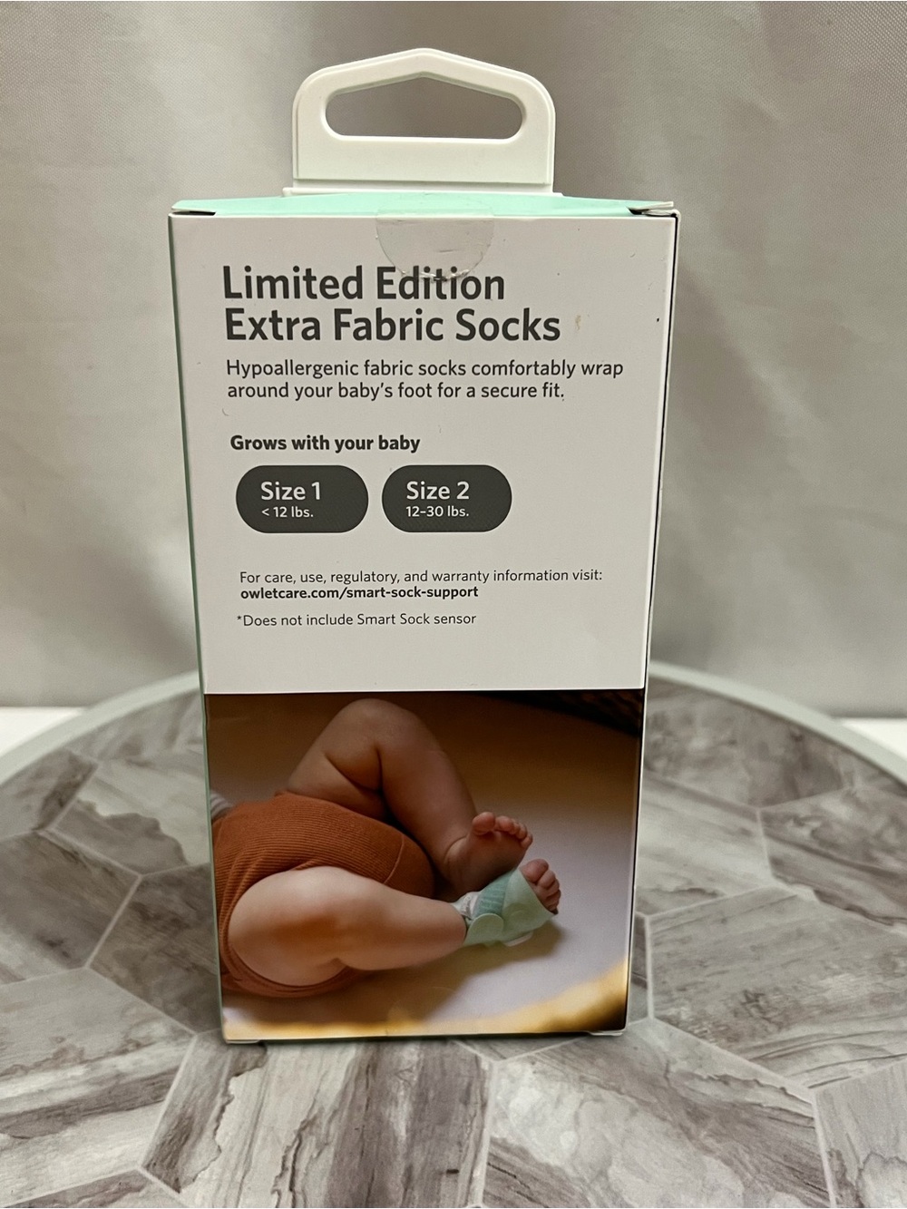 Owlet Smart Sock 2 Limited Edition Extra Fabric Socks Size 1 & 2 New